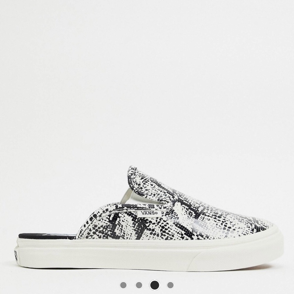 VANS snakeskin mules